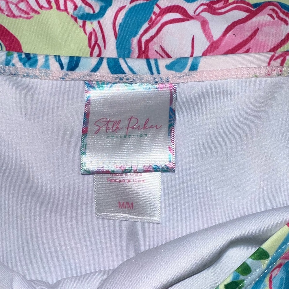 Stella Parker collected floral pastel tankini 2 piece swimsuit size M - Picture 2 of 4